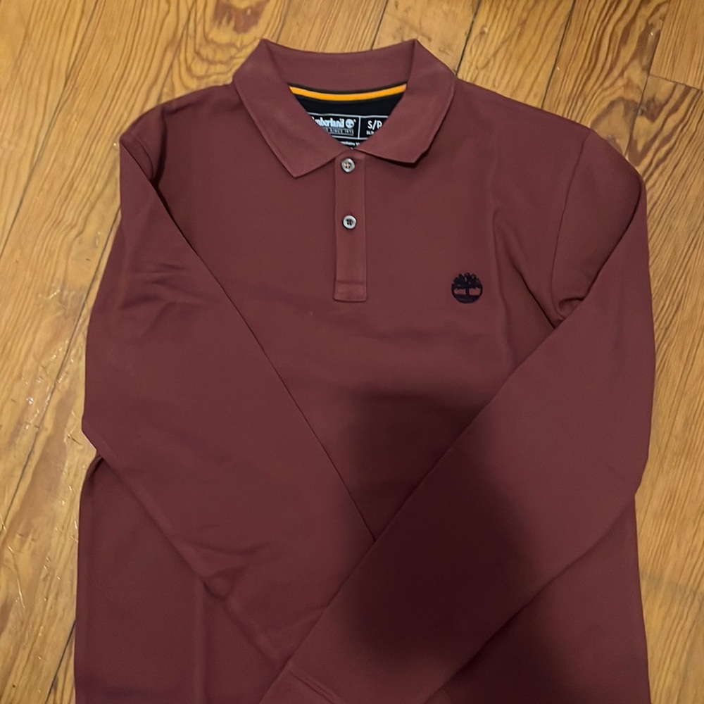 Small Slim Men’s Timberland Long Sleeved Polo